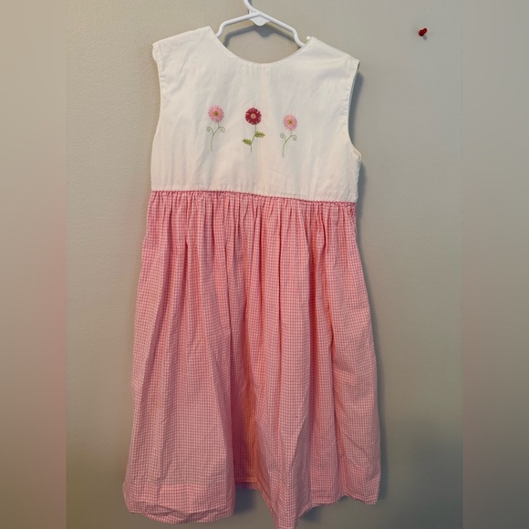 Orient Express Other - Orient Express Pink and White Floral Embroidered Kids Dress